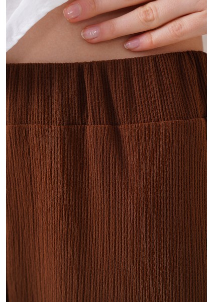 6543 Örme Pantolon - Kahverengi indirimleri