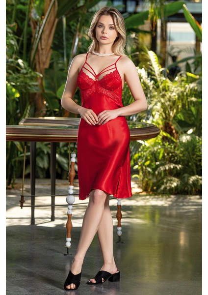 5434 Kısa Saten Gecelik indirimleri