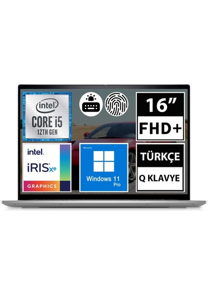 Inspiron 16 5620 I56206005U08 I5-1235U 32GB 512SSD 16" Fullhd+ Windows 11 Pro Taşınabilir Bilgisayar