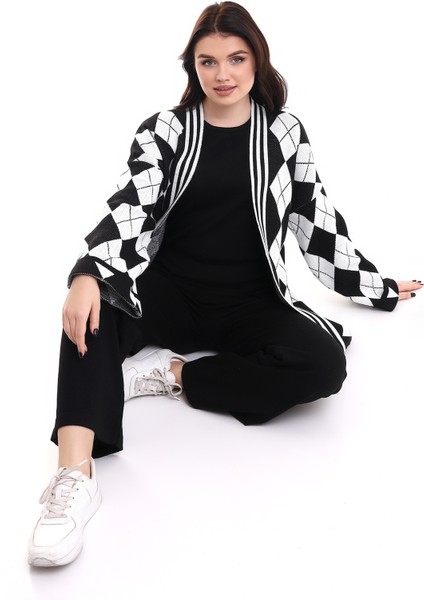 Siyah Baklava Desenli Triko Alt-Üst-Ic Takım indirimleri