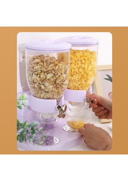 Tahıl Dispenser Gıda Dispenser Gıda Varili Tezgah Beyaz (Yurt Dışından)