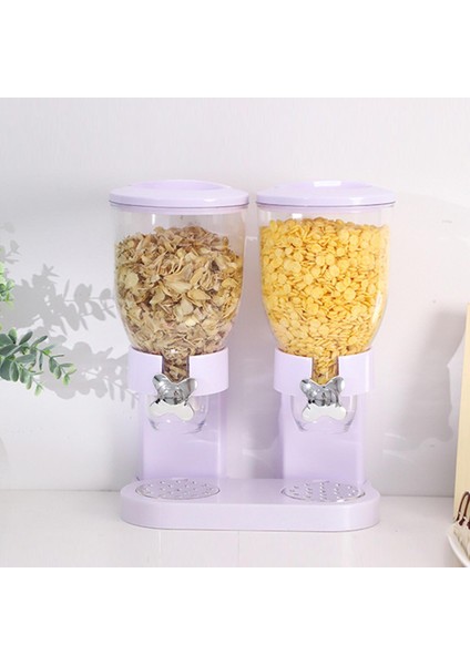 Tahıl Dispenser Gıda Dispenser Gıda Varili Tezgah Beyaz (Yurt Dışından)