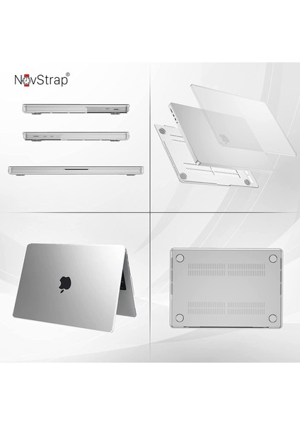 Apple Macbook Pro 2023 14 Inç 2021 M2 Pro/max A2779 Uyumlu Kılıf Sert Mat Buzlu Kapak