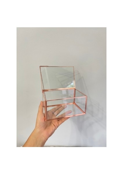 15X10X7 cm Lık Cam Takı Kutusu