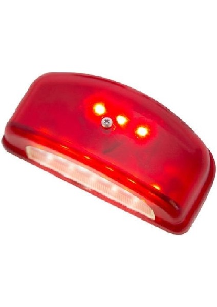 Formplas Plaka Lamba 2 Fonksiyonlu 9 Led'li 12V-24V Kırmızı
