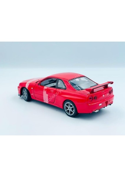 1/24 Nissan Skyline Gtr R34 Model Araba Kırmızı