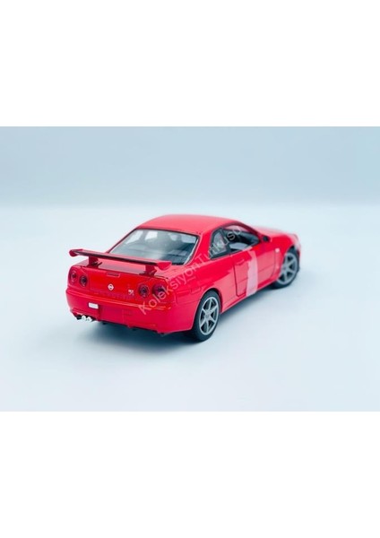 1/24 Nissan Skyline Gtr R34 Model Araba Kırmızı