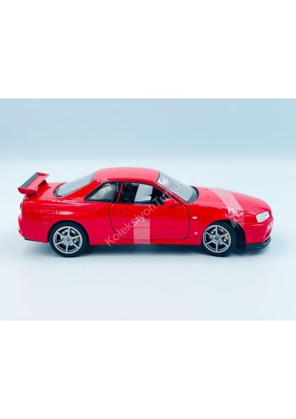 1/24 Nissan Skyline Gtr R34 Model Araba Kırmızı