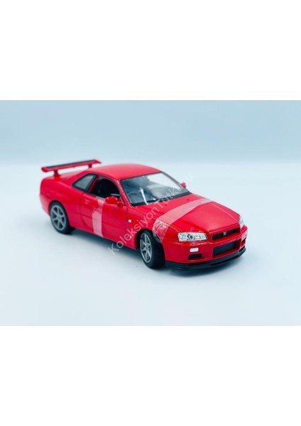 1/24 Nissan Skyline Gtr R34 Model Araba Kırmızı