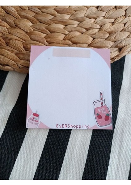 Çeşitli Figürler Desenli Memopad Not Defteri Bloknot Çek Kopar Defter