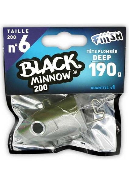 Black Minnow BM200/6 BM211 Deep 190GR Jig Head - Kaki