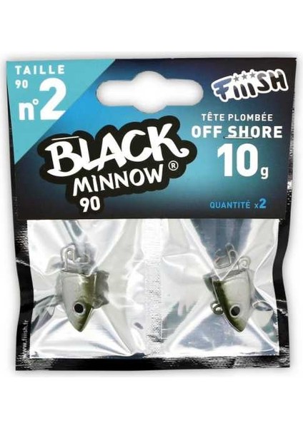 Black Minnow BM90/2 BM009 Off Shore 10GR Jig Head - Kaki
