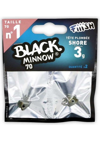 Black Minnow BM70/1 BM036 Shore 3gr Jig Head - Kaki