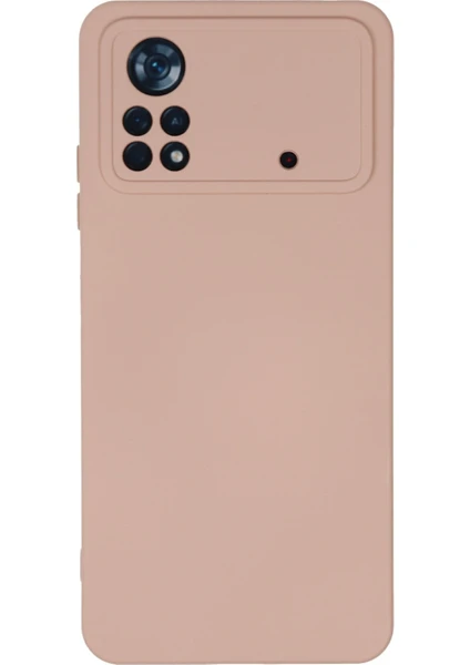 Xiaomi Poco X4 Pro 5g Kılıf Lansman Nano Içi Kadife  Silikon - Pudra