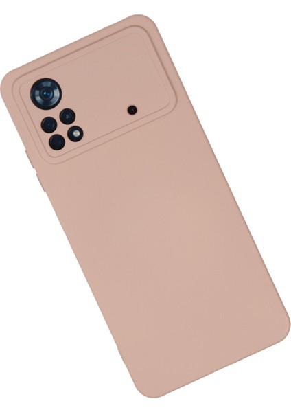 Xiaomi Poco X4 Pro 5g Kılıf Lansman Nano Içi Kadife Silikon - Pudra