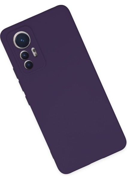 Xiaomi Mi 12 Lite Kılıf Lansman Nano Içi Kadife Silikon - Mor modelleri