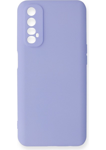 Realme 7 Kılıf Lansman Nano Içi Kadife Silikon - Lila