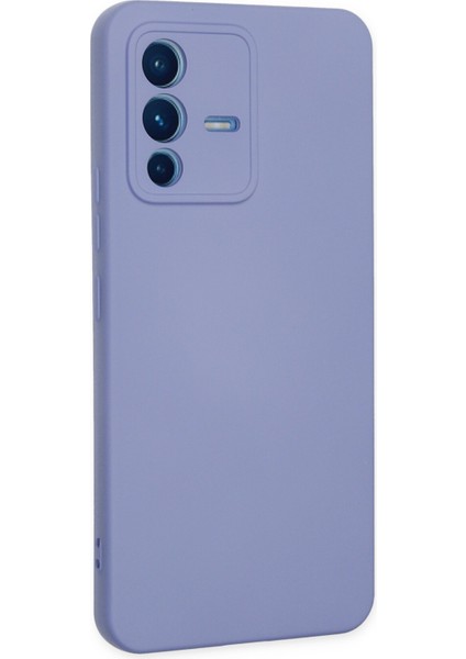 Vivo V23 5g Kılıf Lansman Nano Içi Kadife Silikon - Lila modelleri