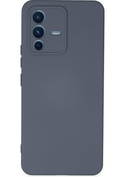 Vivo V23 5g Kılıf Lansman Nano Içi Kadife Silikon - Gri