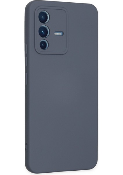 Vivo V23 5g Kılıf Lansman Nano Içi Kadife Silikon - Gri modelleri