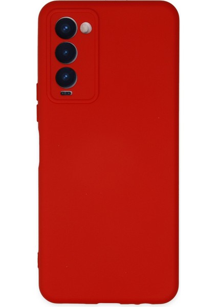 Tecno Camon 18P Kılıf Lansman Nano Içi Kadife Silikon - Kırmızı