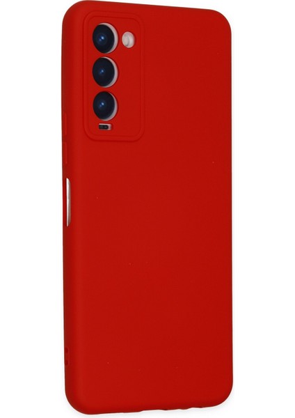 Tecno Camon 18P Kılıf Lansman Nano Içi Kadife Silikon - Kırmızı