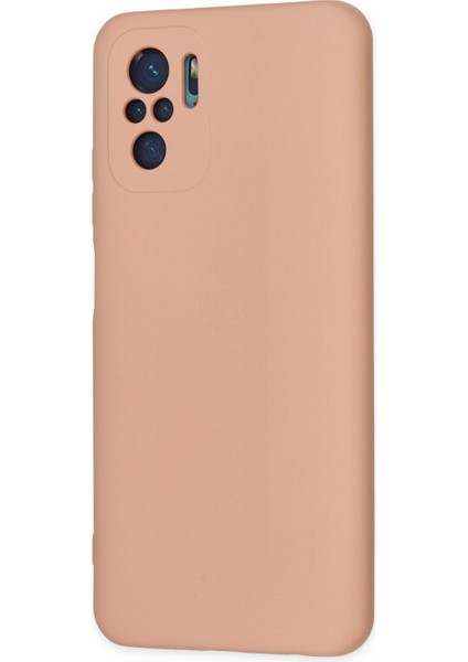 Xiaomi Poco M5S Kılıf Lansman Nano Içi Kadife Silikon - Pudra modelleri