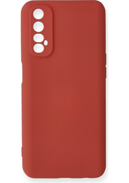 Realme 7 Kılıf Lansman Nano Içi Kadife Silikon - Kiremit