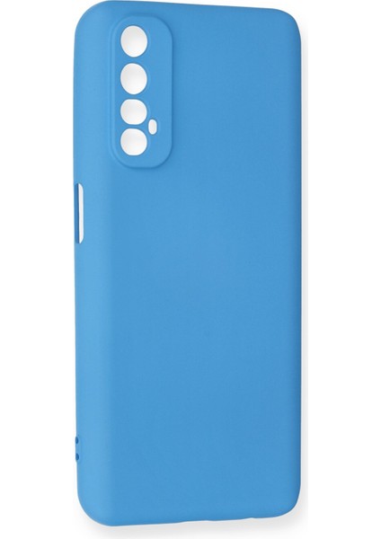 Realme 7 Kılıf Lansman Nano Içi Kadife Silikon - Mavi fiyatları