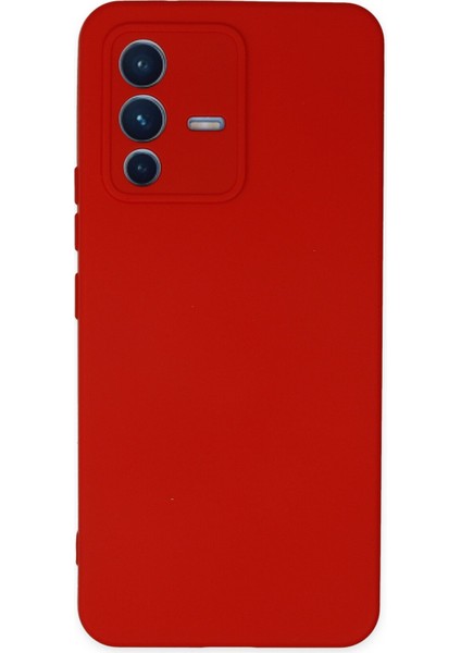 Vivo V23 5g Kılıf Lansman Nano Içi Kadife Silikon - Kırmızı
