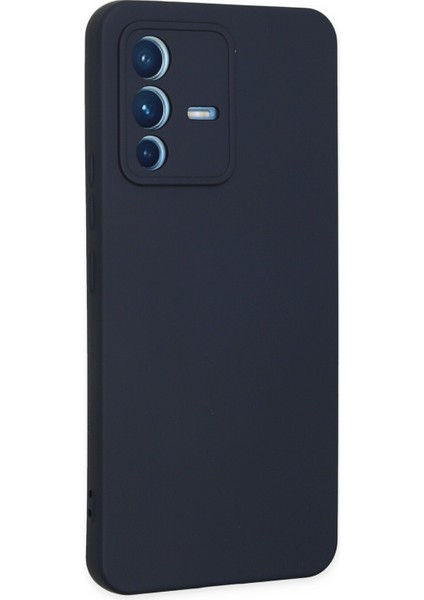 Vivo V23 5g Kılıf Lansman Nano Içi Kadife Silikon - Lacivert modelleri