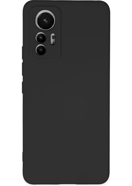 Xiaomi Mi 12 Lite Kılıf Lansman Nano Içi Kadife Silikon - Siyah