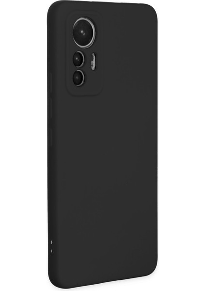 Xiaomi Mi 12 Lite Kılıf Lansman Nano Içi Kadife Silikon - Siyah fiyatları