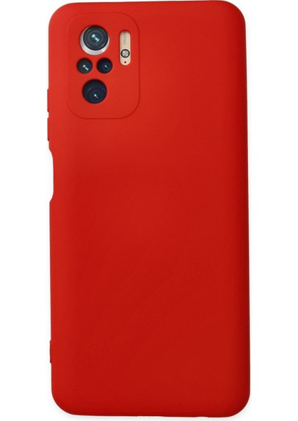 Xiaomi Poco M5S Kılıf Lansman Nano Içi Kadife Silikon - Kırmızı