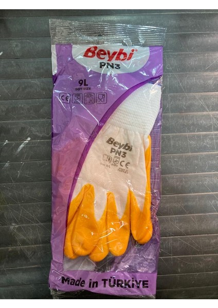 Pn3 Inşaat Eldiveni 12 Li Set(No:9(L)