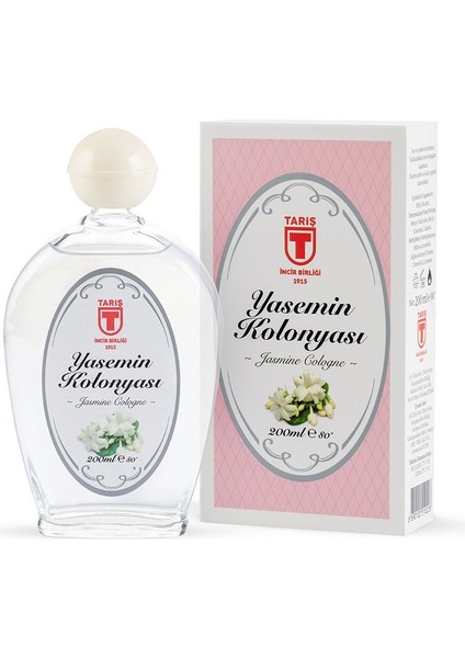 Yasemin Kolonyası 200 ml 80 Derece Cam Şişe