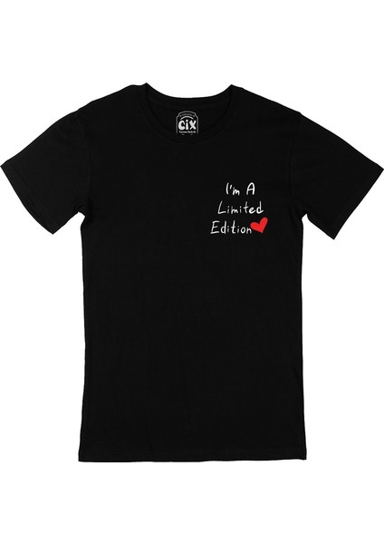 Cix Limited Edition Cep Logo Tasarımlı Siyah Tişört