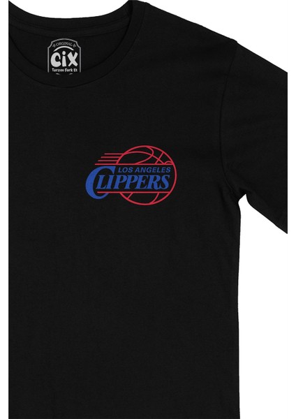 Cix Los Angeles Clippers Cep Logo Tasarımlı Siyah Tişört fiyatları
