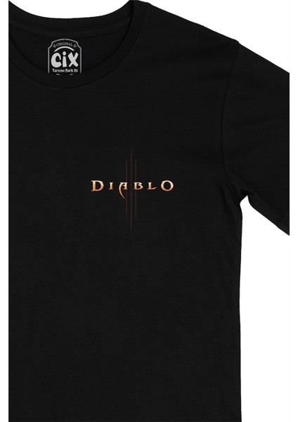 Cix Diablo Cep Logo Tasarımlı Siyah Tişört fiyatları