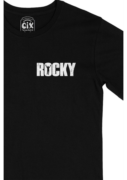 Cix Rocky Cep Logo Tasarımlı Siyah Tişört fiyatları