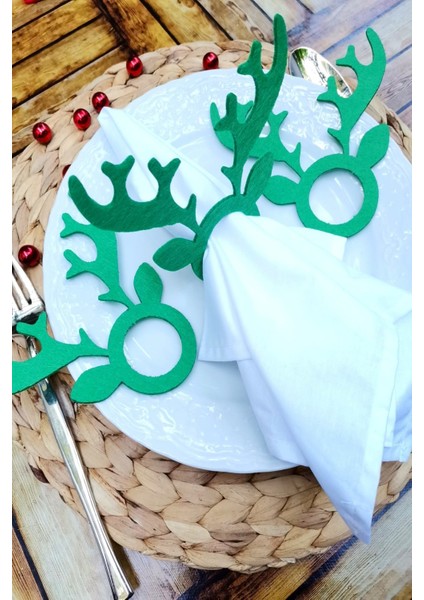 6 Adet Dekoratif Geyikli Peçete Yüzüğü fiyatları