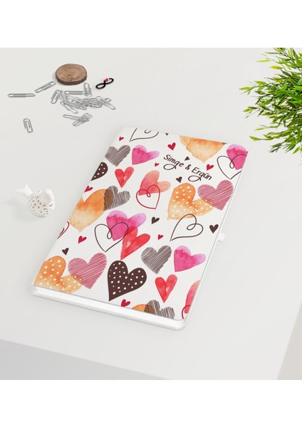 Kişiye Özel Sevgililer Günü Beyaz Defter-46