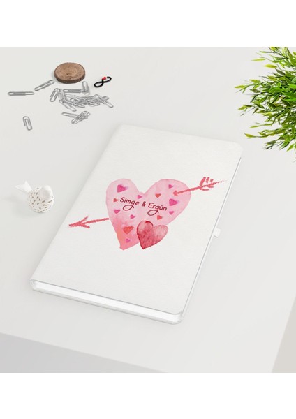 Kişiye Özel Sevgililer Günü Beyaz Defter-47