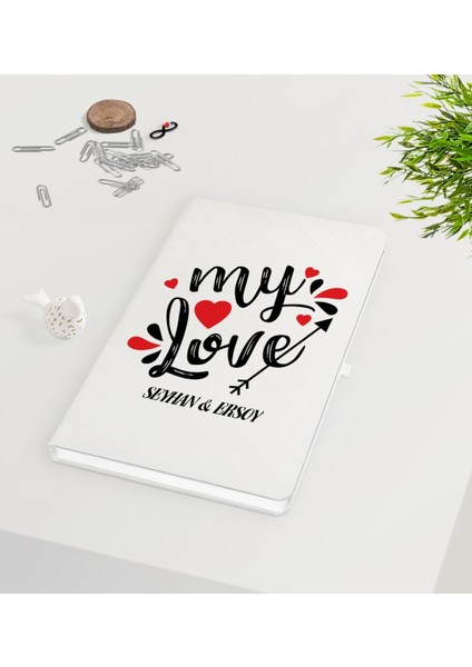 Kişiye Özel Sevgililer Günü Beyaz Defter-75