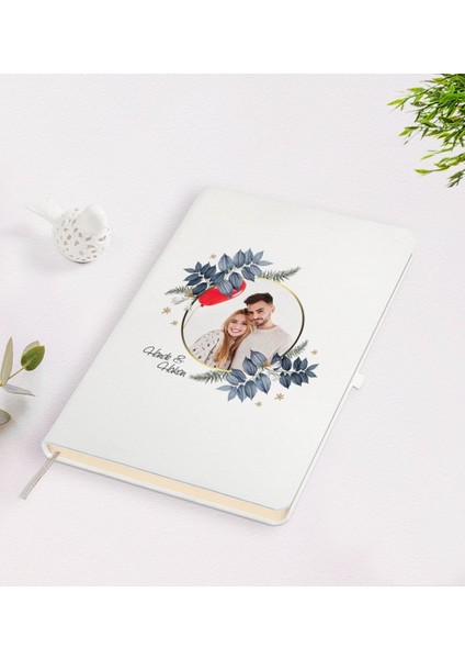 Kişiye Özel Sevgililer Günü Temalı Isimli Fotoğraflı Beyaz Defter-34