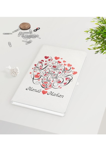 Kişiye Özel Sevgililer Günü Beyaz Defter-1