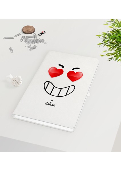 Kişiye Özel Sevgililer Günü Beyaz DEFTER-101