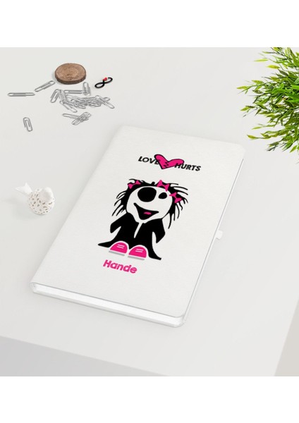 Kişiye Özel Sevgililer Günü Beyaz DEFTER-104