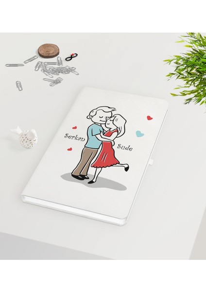 Kişiye Özel Sevgililer Günü Beyaz DEFTER-113