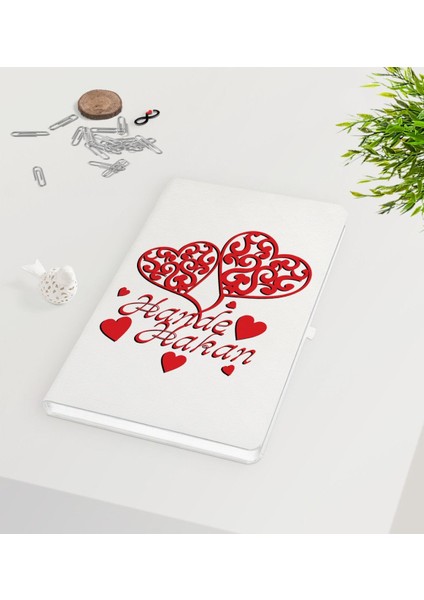 Kişiye Özel Sevgililer Günü Beyaz Defter-12
